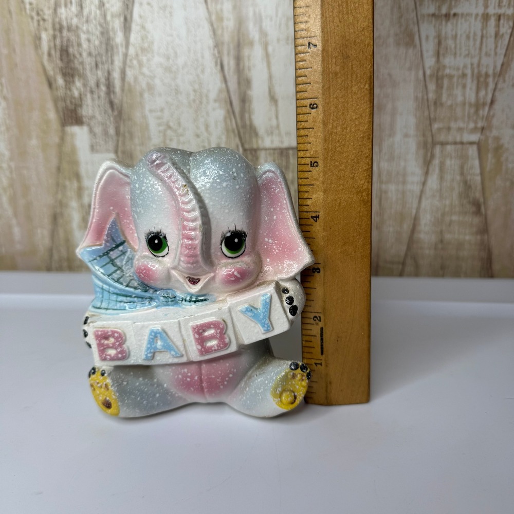 Vintage Elephant Planter Pot‎ Holder Baby Decor Nursery MCM
